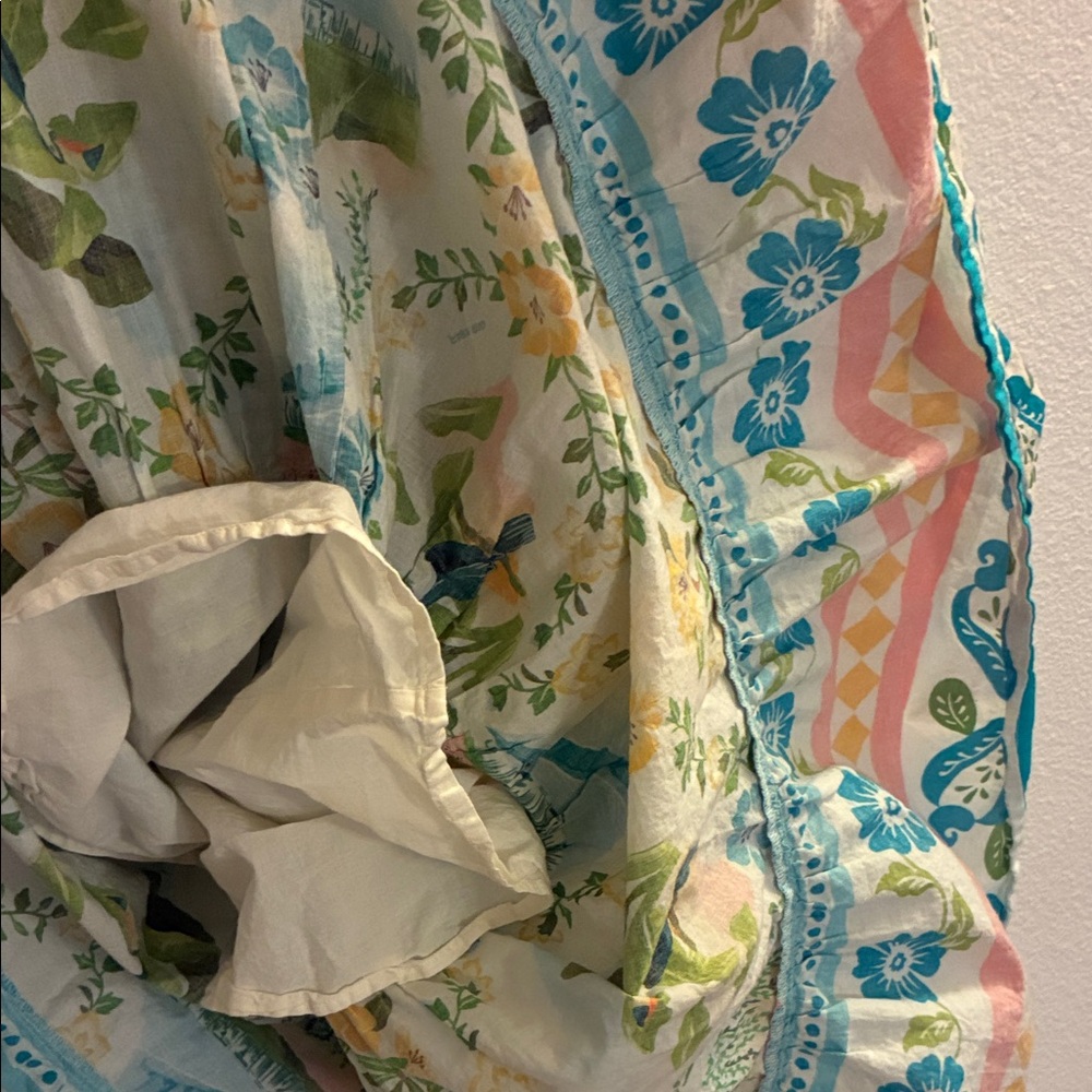 FARM for Anthropologie Multicolor Tropical Maxi Dress Small Petite - Picture 11 of 13